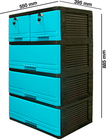 Cajonera Deluxe 4 Niveles